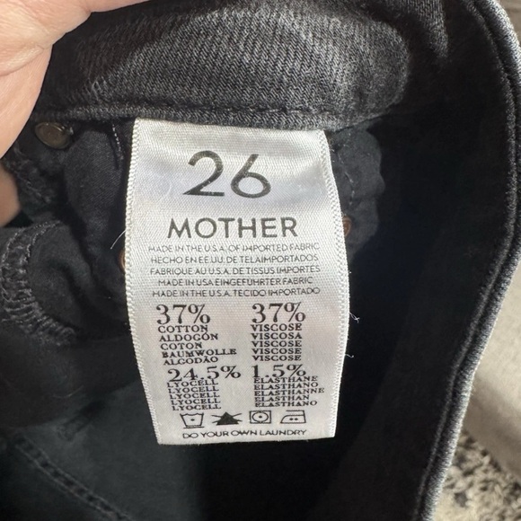 MOTHER Black Skinny Jeans - High-Rise Fit - Picture 3 of 3